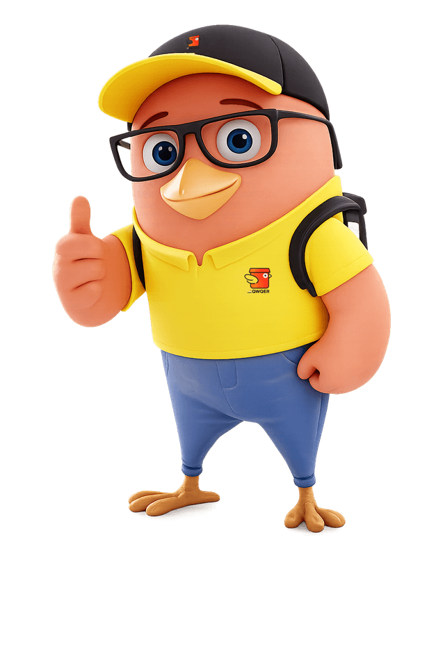 QWQER Mascot - Thumbs Up